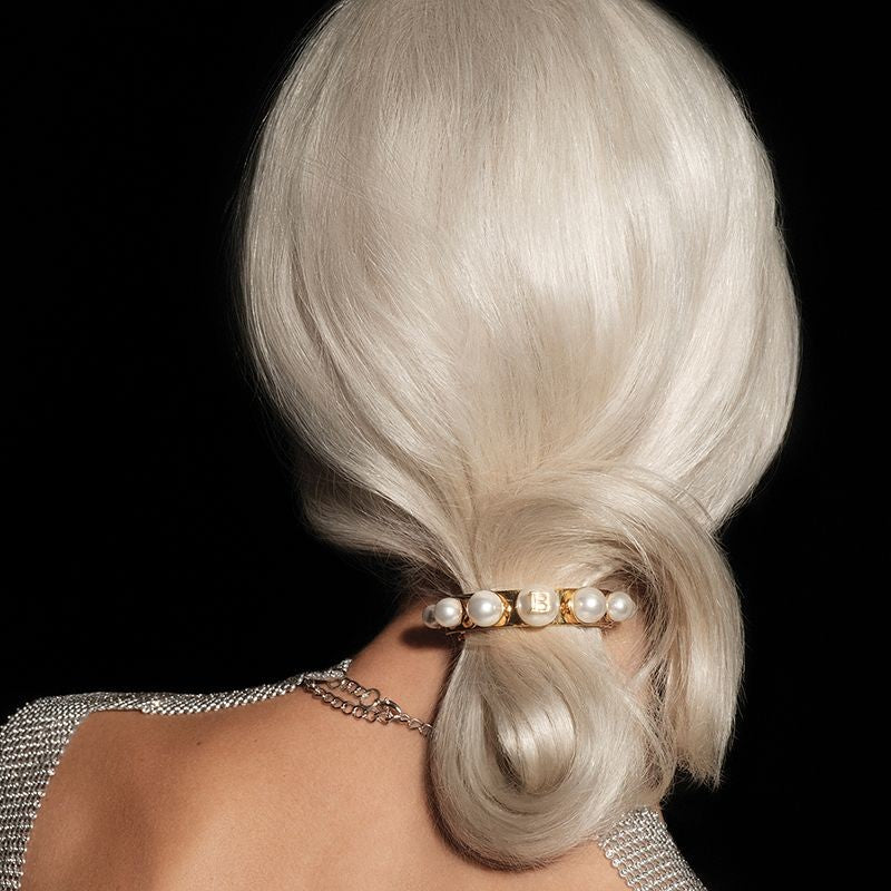 BALMAIN HAIR Limited Edition Legacy Clip Pearl pärlitega juukseklamber, L, pilt 2