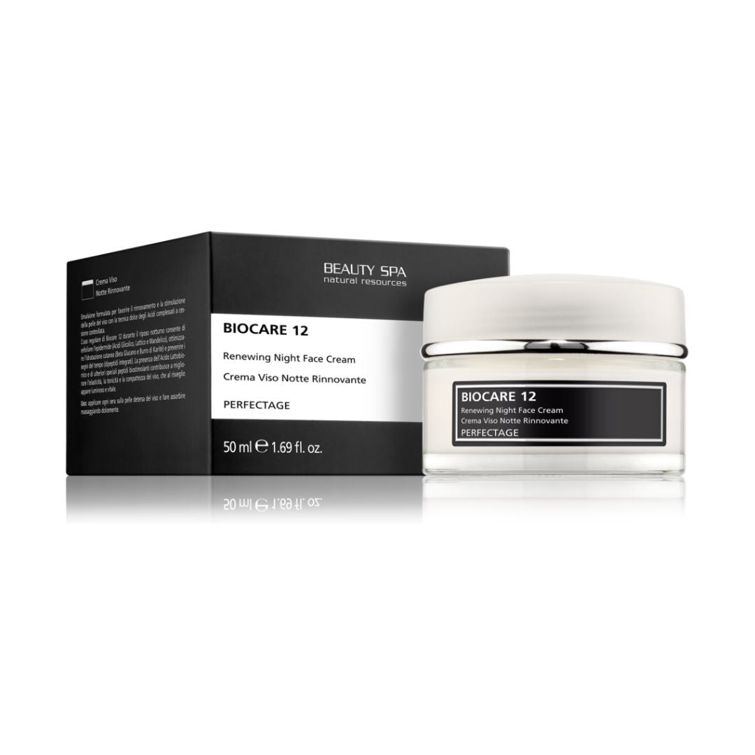 Beauty Spa BIOCARE 12 Renewing Night Face Cream uuendav ja taastav vananemisvastane öökreem, 50ml