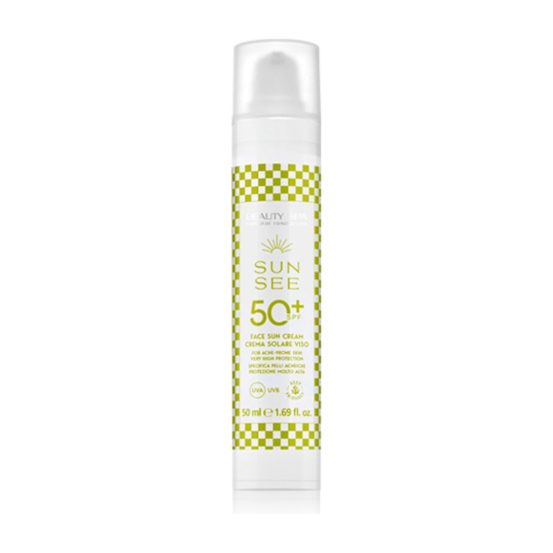 Beauty Spa SUN päikesekaitsekreem aknenähtudega nahale, 50ml