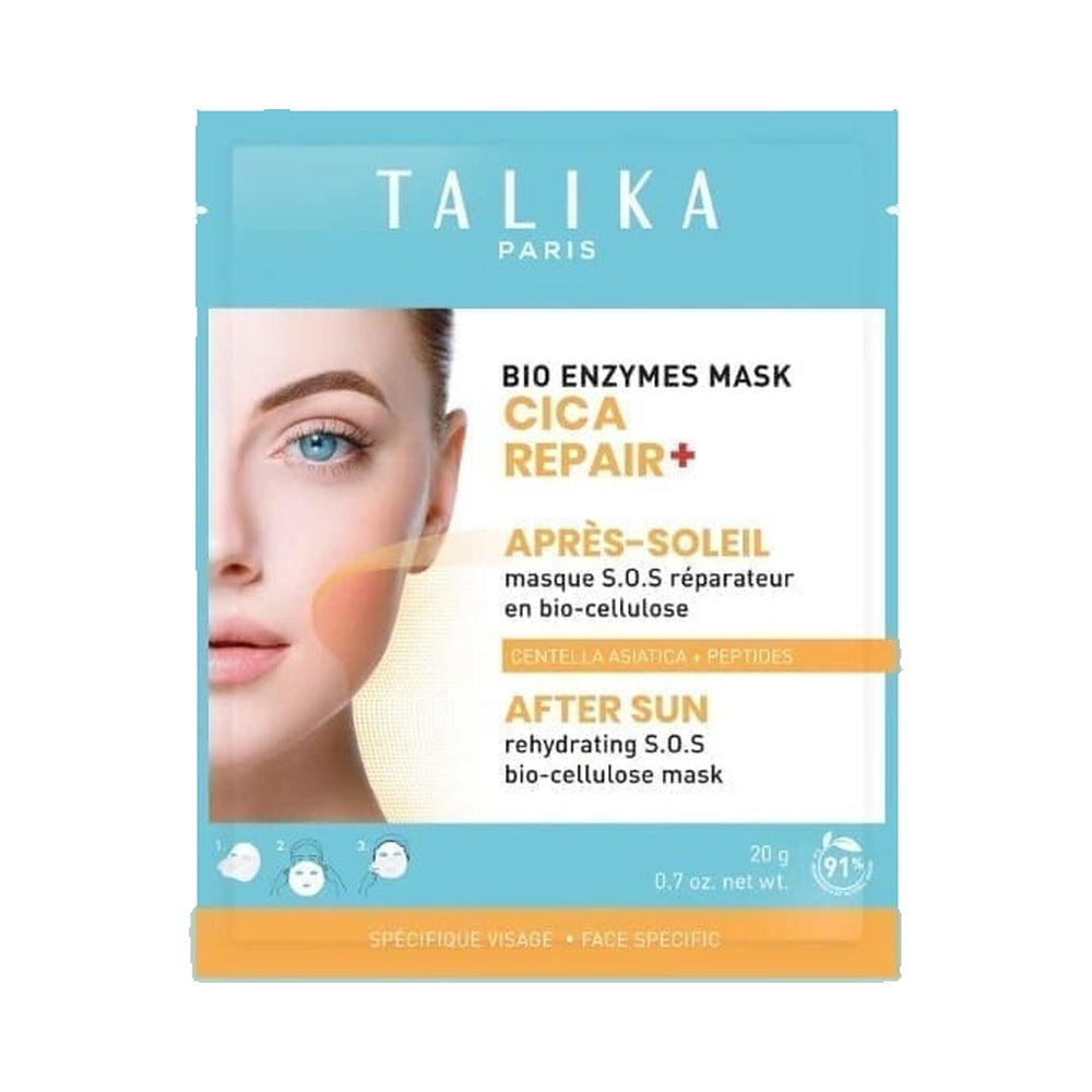 Talika CICA REPAIR päevitusjärgne taastav biotselluloosist mask, 1tk