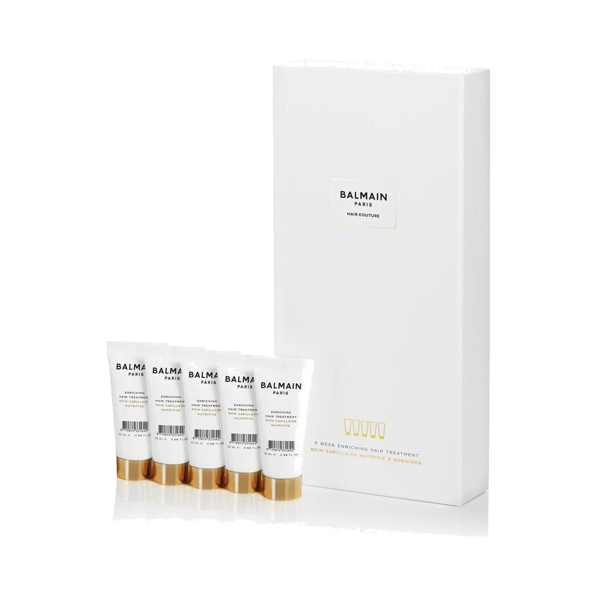 BALMAIN HAIR 5 Week Enriching Hair Treatment Set juukseid taastav 5-nädalane hoolduskuur, 5tk