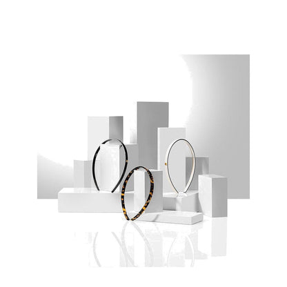BALMAIN HAIR Acetate Headband Black/White must ja valge peavõru, S, pilt 2