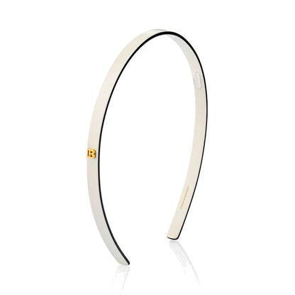 BALMAIN HAIR Acetate Headband White/Black valge ja must peavõru, S