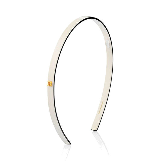 BALMAIN HAIR Acetate Headband White/Black valge ja must peavõru, S