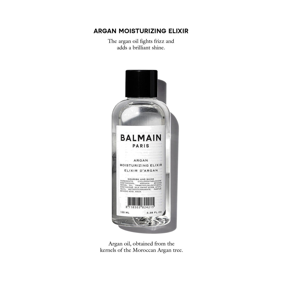 BALMAIN HAIR Argan Moisturizing Elixir juukseid sügavuti niisutav eliksiir argaaniaõliga, 100ml (pilt 2)