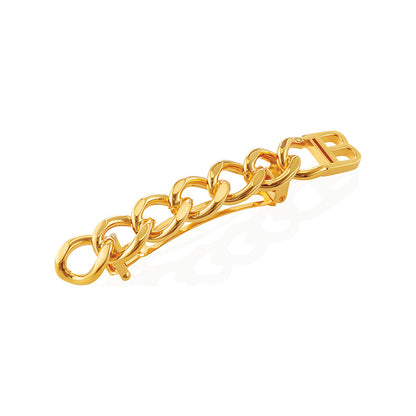 BALMAIN HAIR Barrette Chain 18K kullatud juukseklamber, M