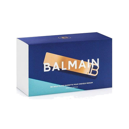 BALMAIN HAIR Barrette Gold B-Logo 18K kullaga juukseklamber B-logoga, L, pilt 2