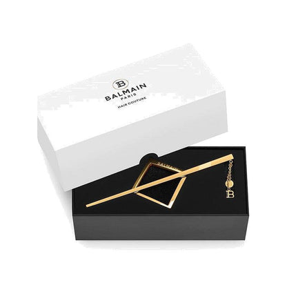 BALMAIN HAIR Barrette Jewelery Gold Vintage 18K kullaga kaetud juukseklamber, pilt 3