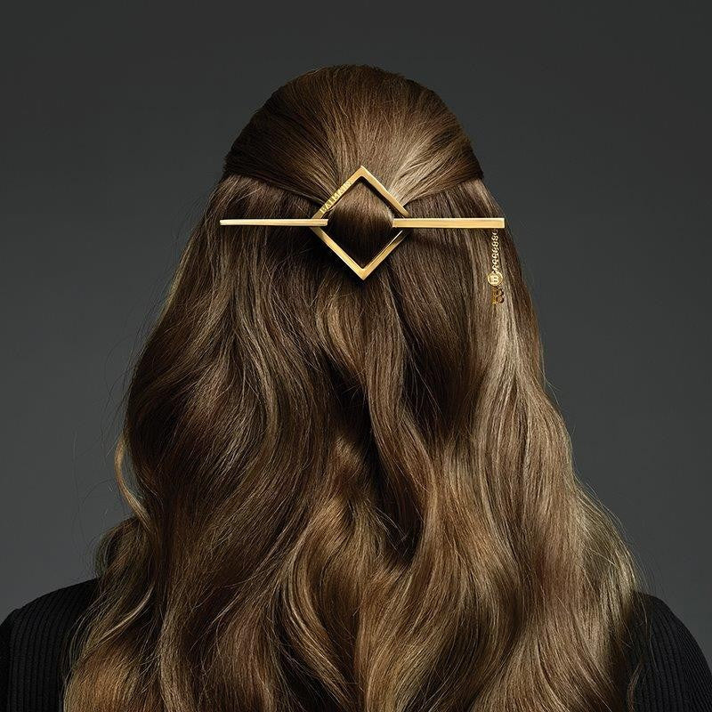 BALMAIN HAIR Barrette Jewelery Gold Vintage 18K kullaga kaetud juukseklamber, pilt 4