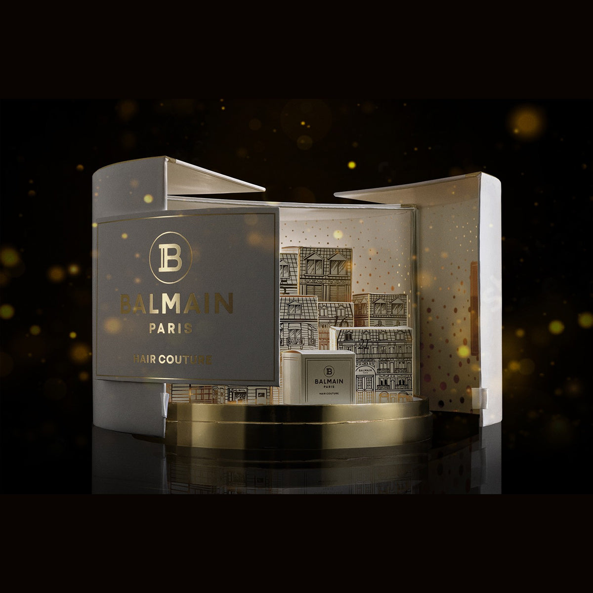 BALMAIN HAIR Christmas Gift Calendar Gold & White Medium jõulukalender 5 tootega, valge ja kuldne, pilt 3