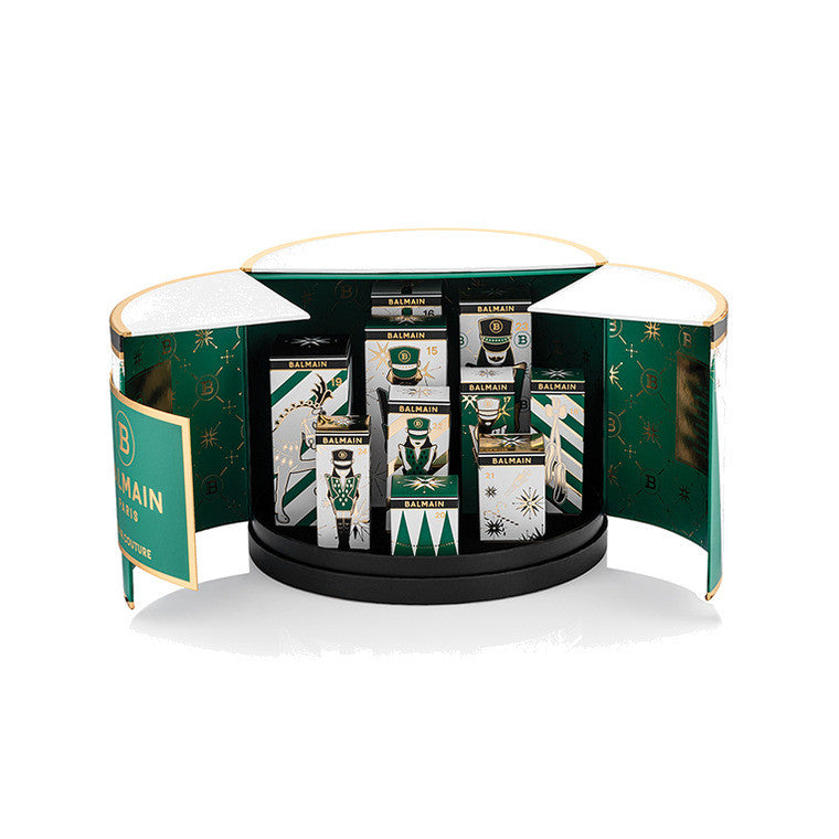 BALMAIN HAIR Christmas Gift Calendar Large Green & Gold jõulukalender 10 tootega