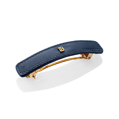 BALMAIN HAIR COSMIC SAPPHIRE Leather Barrette nahast juukseklamber, L