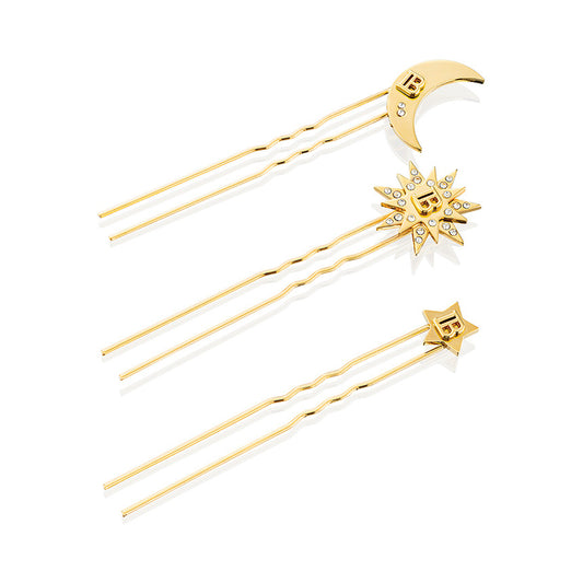 BALMAIN HAIR COSMIC SAPPHIRE Professional 18K Gold Pin Set 18K kullaga juuksenõelte komplekt
