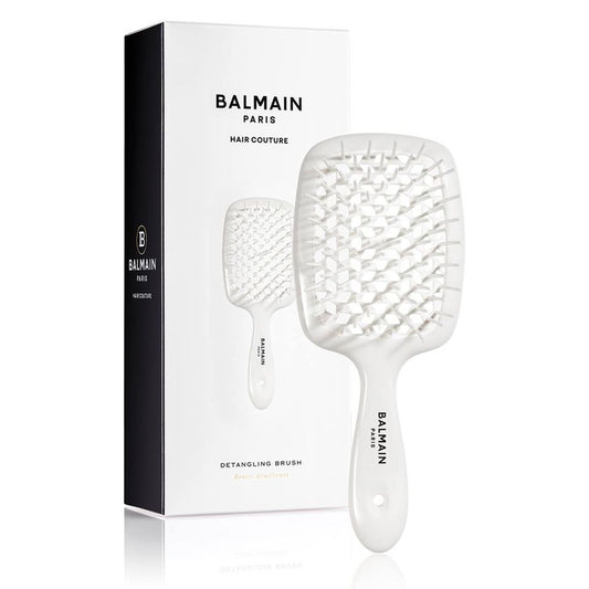 BALMAIN HAIR Detangling Brush White pusadevastane juuksehari, valge