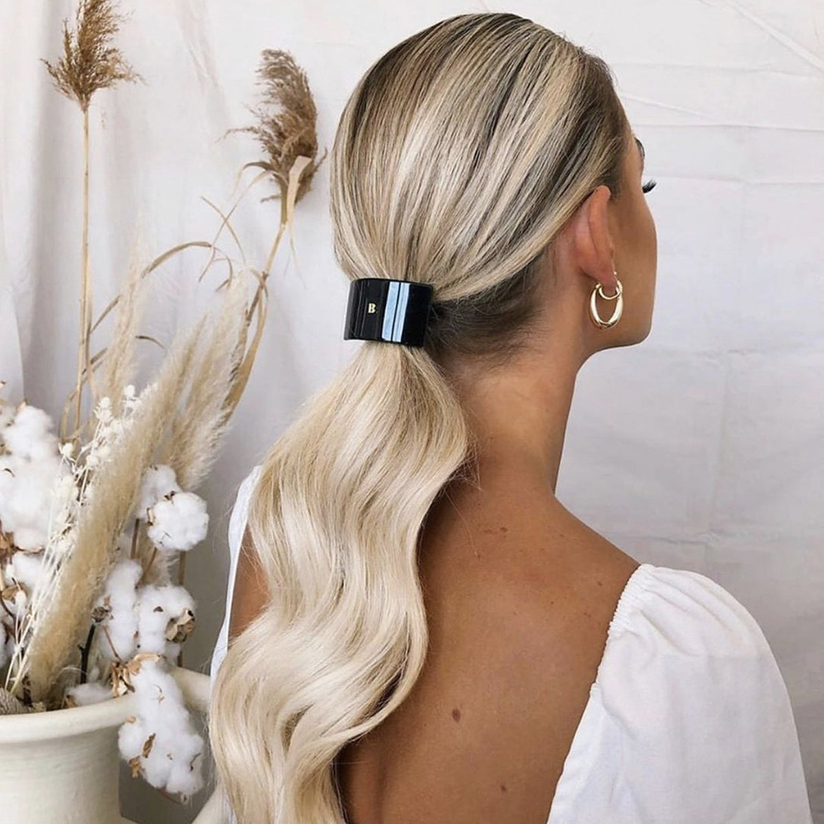 BALMAIN HAIR Elastique pour Cheveux White valge juuksekumm, pilt 3