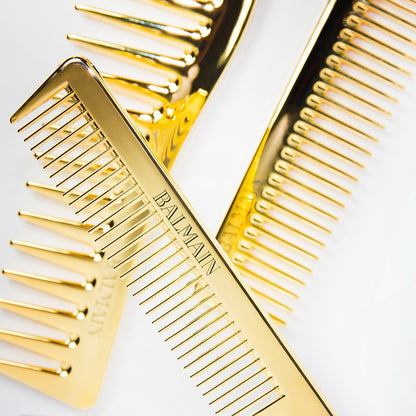 BALMAIN HAIR Golden Cutting Comb 14K Gold 14K kullaga kaetud lõikuskamm, pilt 2