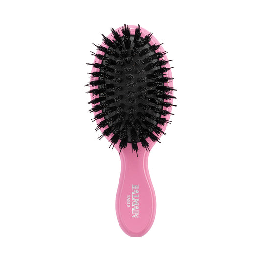 BALMAIN HAIR Hair Extension Brush Mini Pink mini juuksehari juuksepikendustele, roosa