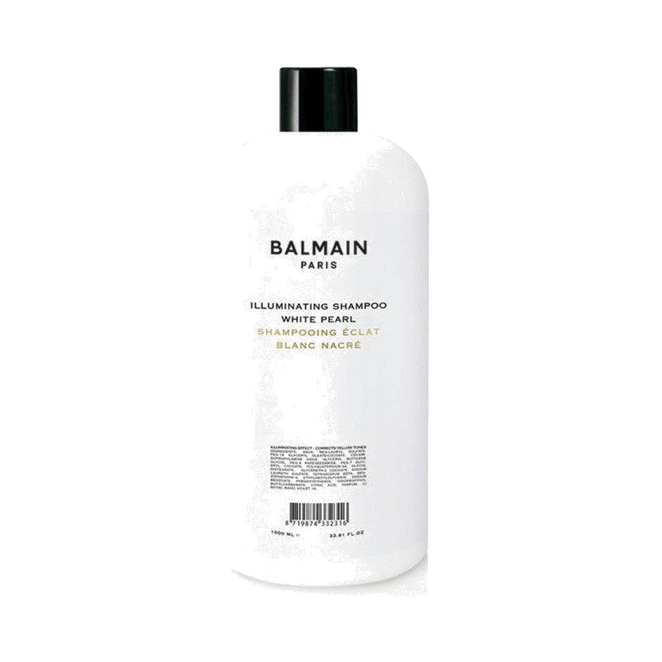 BALMAIN HAIR ILLUMINATING White Pearl Shampoo kirgastav hõbe-šampoon valge pärli kumaga, 1000ml