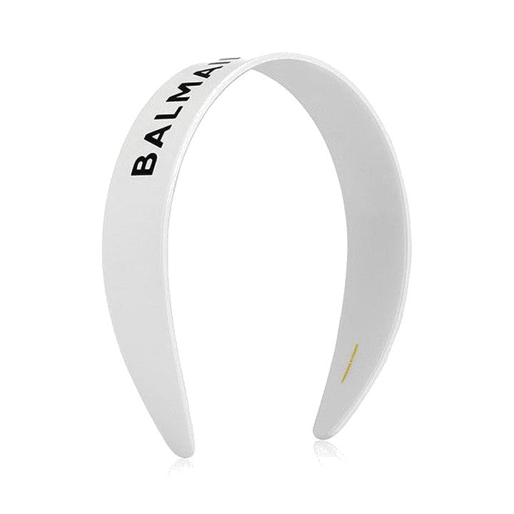 BALMAIN HAIR Limited Edition Legacy Acetate Headband White valge peavõru