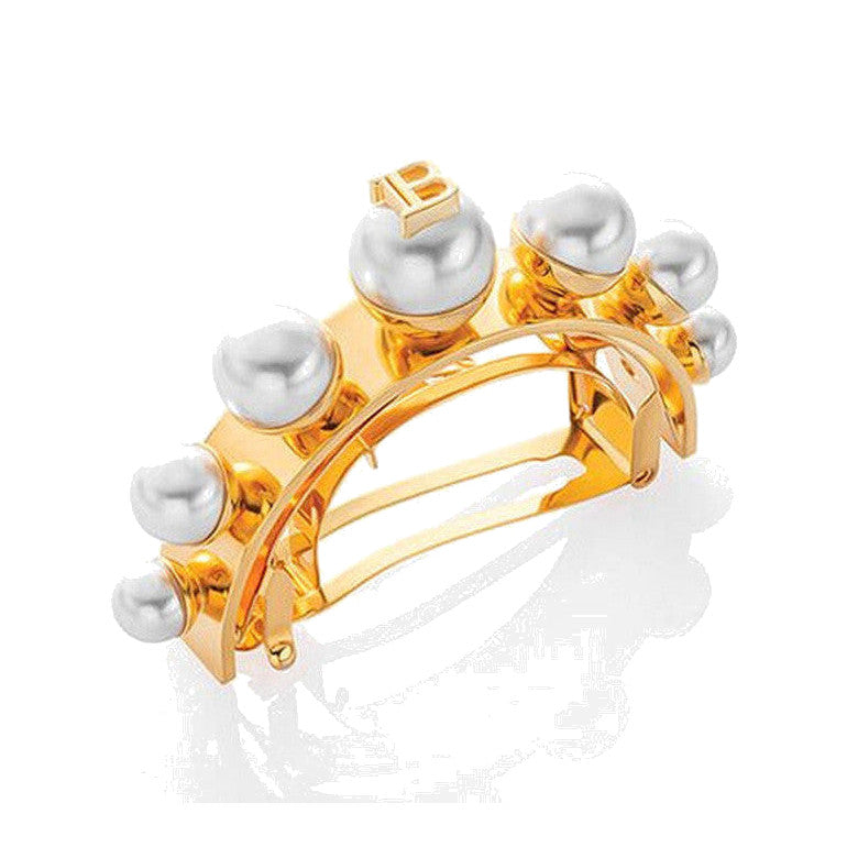 BALMAIN HAIR Limited Edition Legacy Clip Pearl pärlitega juukseklamber, L