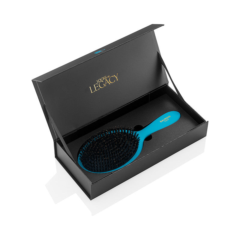 BALMAIN HAIR LOCKS OF LEGACY Luxury Spa Brush Turquoise luksuslik Spa juuksehari, türkiis, pilt 4
