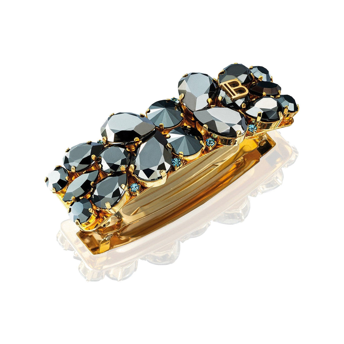 BALMAIN HAIR LOCKS OF LEGACY Midnight Black Legacy Crown Barrette juukseklamber