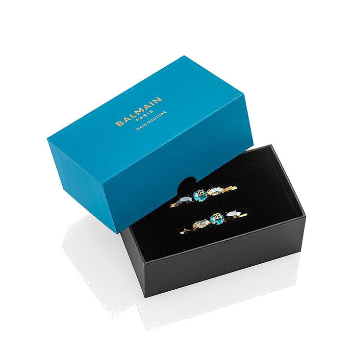 BALMAIN HAIR LOCKS OF LEGACY Midnight Black Legacy Slides Duo juuksenõelte duokomplekt, pilt 2
