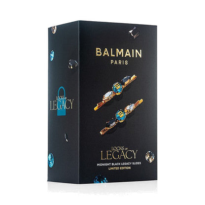BALMAIN HAIR LOCKS OF LEGACY Midnight Black Legacy Slides Duo juuksenõelte duokomplekt, pilt 3
