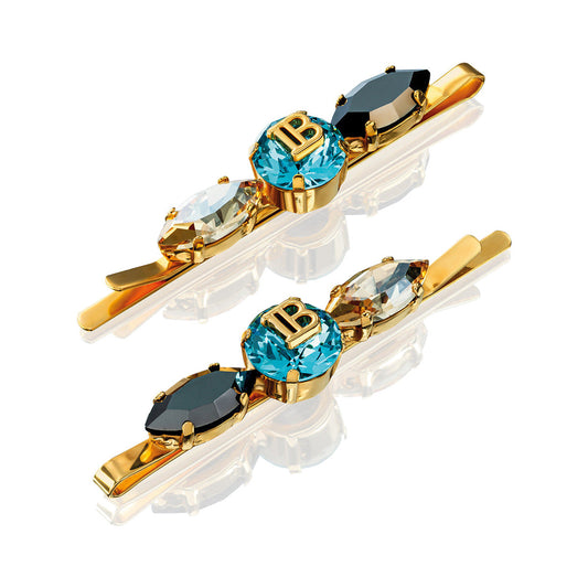 BALMAIN HAIR LOCKS OF LEGACY Midnight Black Legacy Slides Duo juuksenõelte duokomplekt