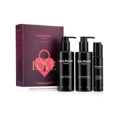 BALMAIN HAIR LOCKS OF LOVE HOMME Gift Set juuksehoolduse kinkekomplekt meestele