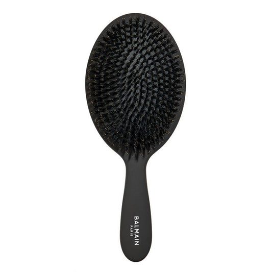 BALMAIN HAIR Luxury Spa Brush Black luksuslik Spa juuksehari hõbedases karbis, must