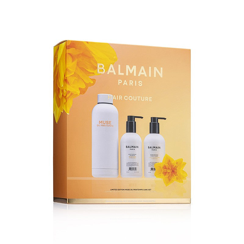 BALMAIN HAIR MUSE DU PRINTEMPS Moisturizing Set White sügavniisutav komplekt veepudeliga, pilt 2