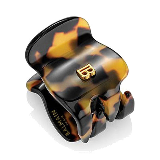 BALMAIN HAIR Pince à Cheveux Tortoise kilpkonnamustriga juukseklamber krabi, XS