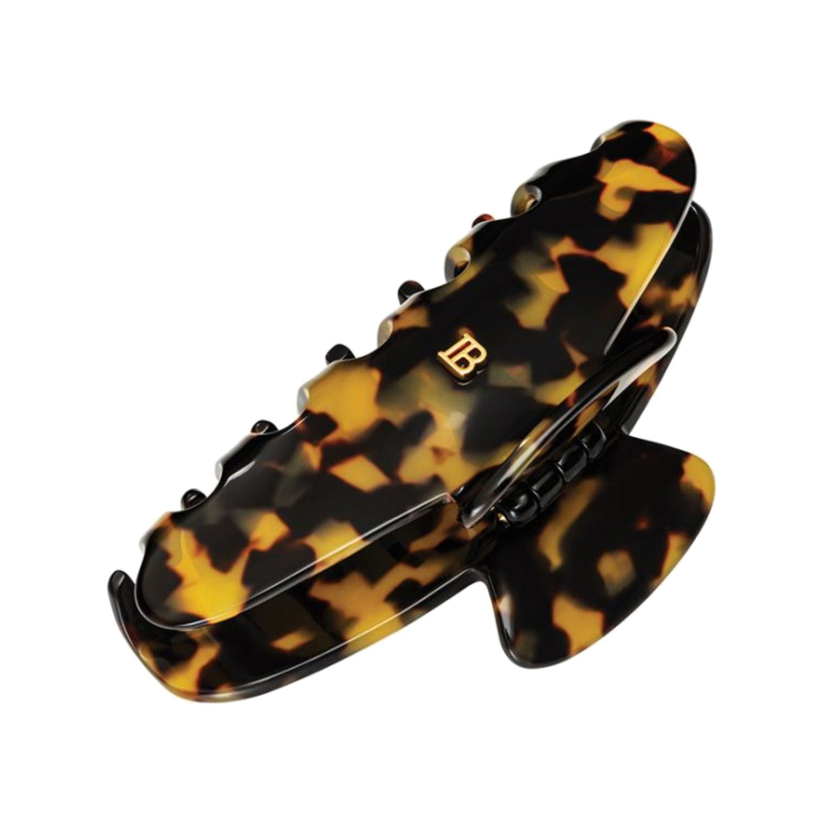 BALMAIN HAIR Pince à Cheveux Tortoise Shell kilpkonnamustriga juukseklamber krabi, L