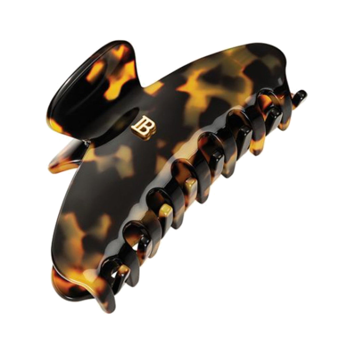 BALMAIN HAIR Pince à Cheveux Tortoise Shell kilpkonnamustriga juukseklamber krabi, M