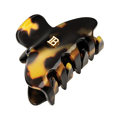 BALMAIN HAIR Pince à Cheveux Tortoise Shell kilpkonnamustriga juukseklamber krabi, S