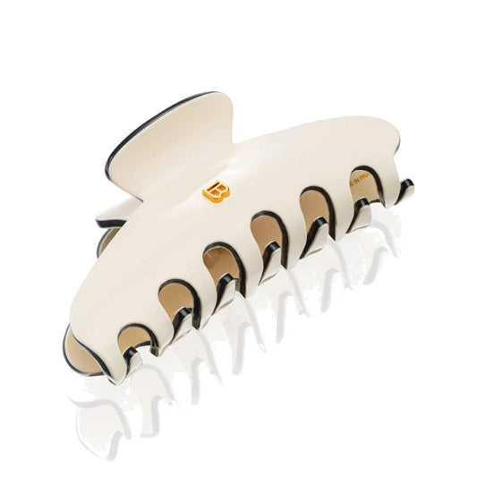 BALMAIN HAIR Pince à Cheveux White & Black valge ja must juukseklamber krabi, L