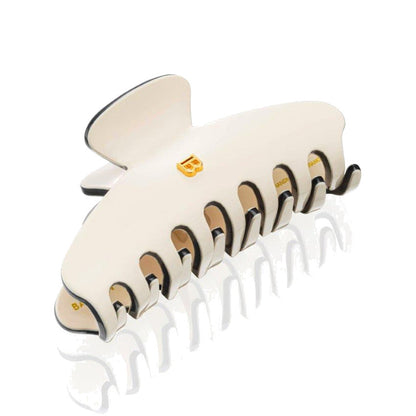 BALMAIN HAIR Pince à Cheveux White & Black valge ja must juukseklamber krabi, M