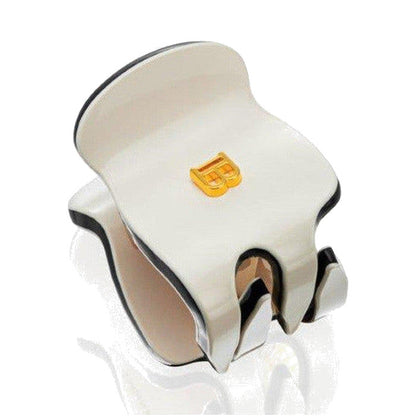 BALMAIN HAIR Pince à Cheveux White & Black valge ja must juukseklamber krabi, XS