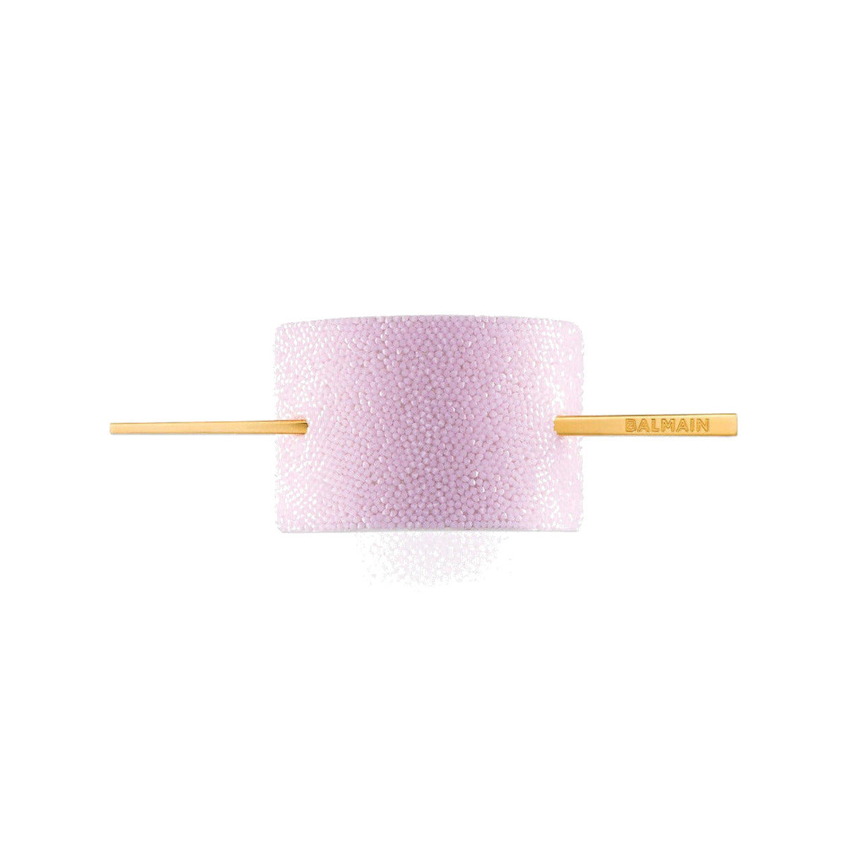 BALMAIN HAIR Pink Crystal Hair Barrette 18K kullaga kaetud juukseklamber kristallidega