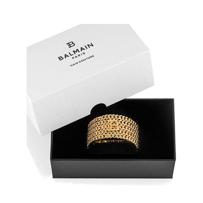 BALMAIN HAIR PONT DES ARTS Hair Barrette 18K kullatud kett-juukseklamber, L, pilt 2