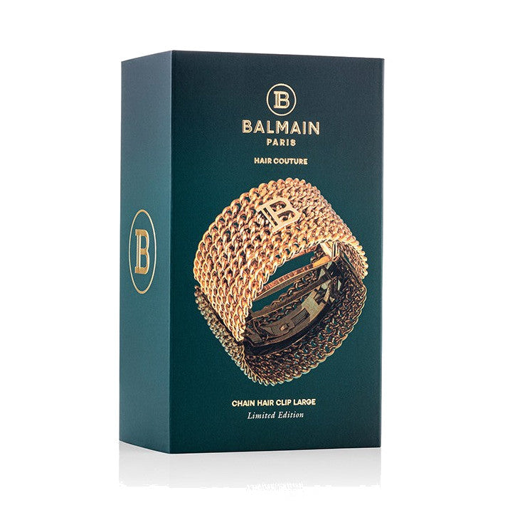 BALMAIN HAIR PONT DES ARTS Hair Barrette 18K kullatud kett-juukseklamber, L, pilt 3