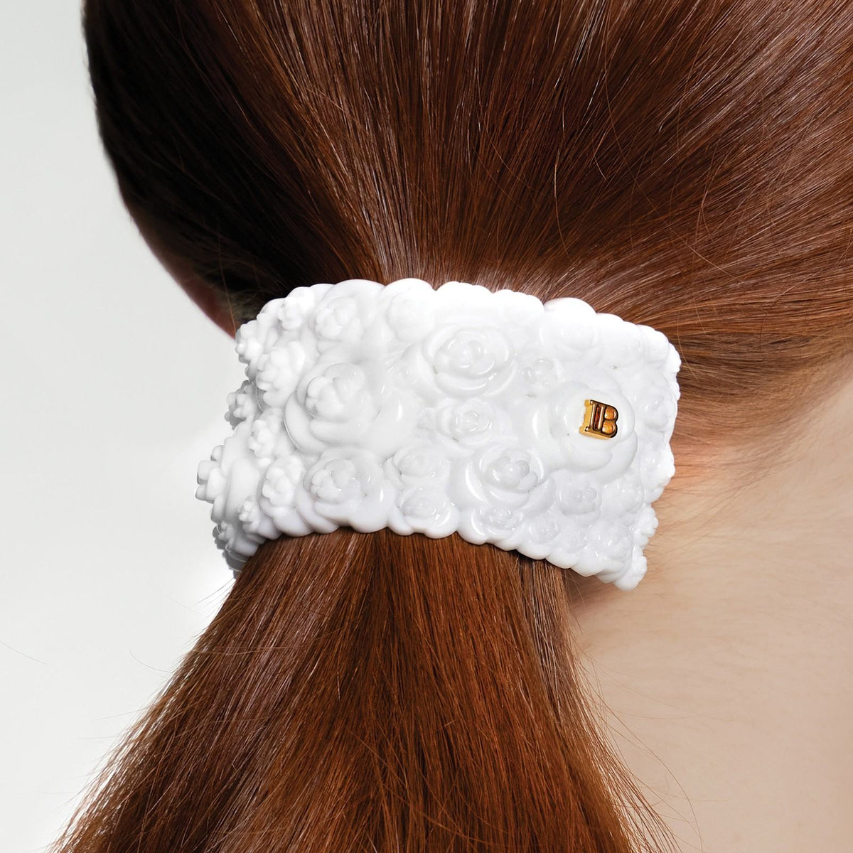 BALMAIN HAIR PRINTEMPS 3D Floral Ponytail Clip lillemotiividega juukseklamber ponisabale, pilt 3