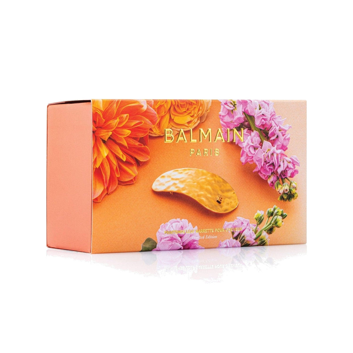 BALMAIN HAIR PRINTEMPS Golden Leaf Barrette 18K kullaga kaetud juukseklamber, pilt 2
