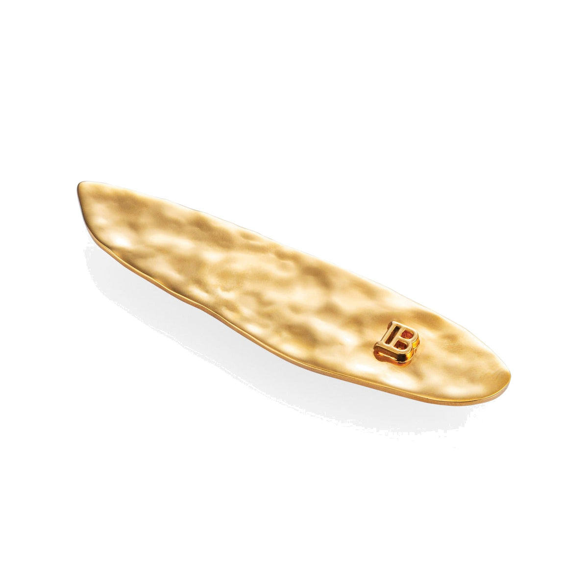 BALMAIN HAIR PRINTEMPS Golden Leaf Slide kuldne juukseklamber, M