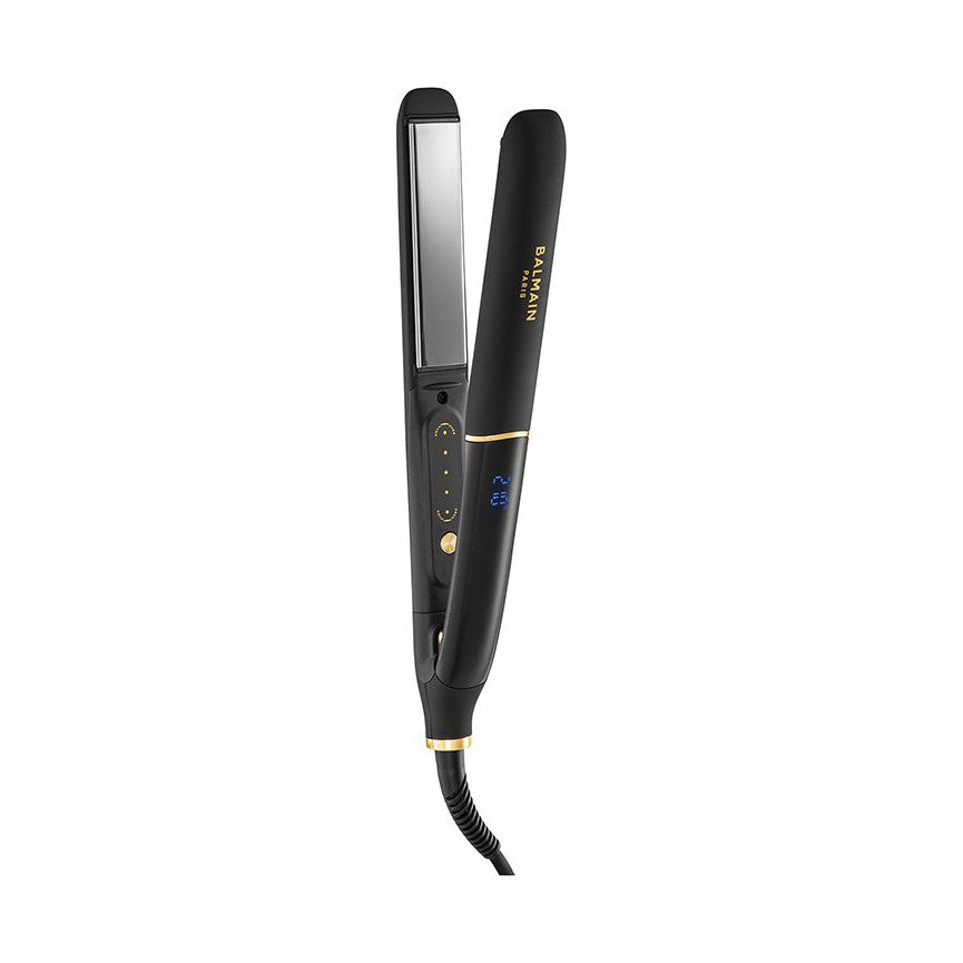 BALMAIN HAIR Professional Straightener Titanium Floating Plates Gold & Black professionaalne sirgendaja, must ja kuldne