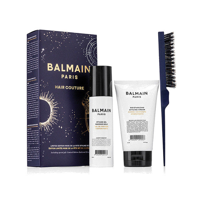 BALMAIN HAIR Professional Styling Set slik-soengu komplekt soengukreemi, geeli ja tupeerimisharjaga