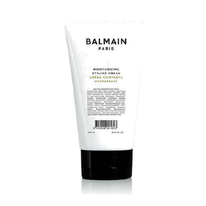 BALMAIN HAIR Raffia Cosmetic Bag with 2 Products raffia kosmeetikakott soengukreemi ja argaaniaeliksiiriga, pilt 3