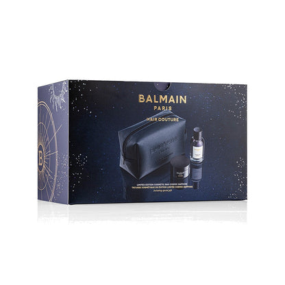 BALMAIN HAIR SAPPHIRE HOMME Styling Cosmetic Gift Bag viimistluse kinkekomplekt meestele kosmeetikakotiga, pilt 3