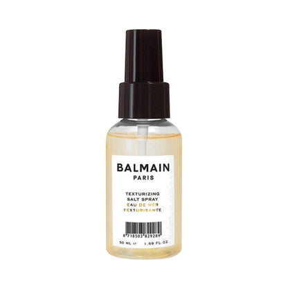 BALMAIN HAIR Styling Line Cosmetic Bag White nahast kosmeetikakott reisisuuruses toodetega, pilt 2